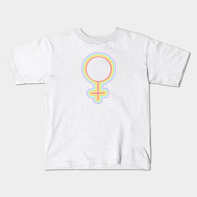 Venus Symbol Feminist Kids T-Shirt by lukassfr